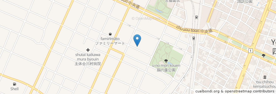 Mapa de ubicacion de 神戸亭 en Japonya, 三重県, 四日市市.