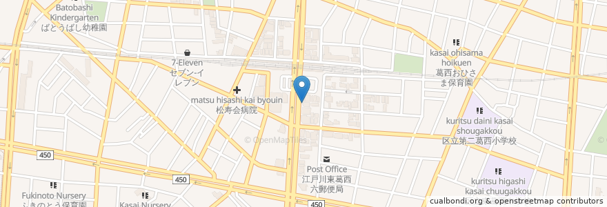 Mapa de ubicacion de Sweet Coffee en ژاپن, 東京都, 江戸川区.