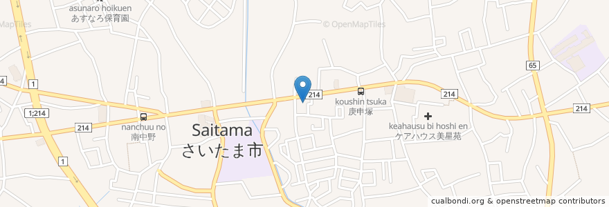 Mapa de ubicacion de 大むら en 日本, 埼玉県, さいたま市, 見沼区.