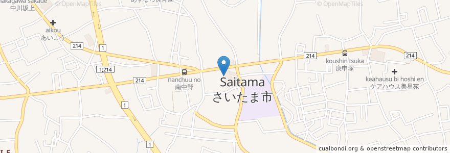 Mapa de ubicacion de たけのこ耳鼻咽喉科 en Japan, Saitama Prefecture, Saitama, Minuma Ward.