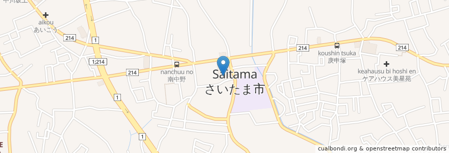 Mapa de ubicacion de 大宮歯科クリニック en 日本, 埼玉県, さいたま市, 見沼区.