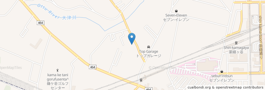 Mapa de ubicacion de 北初富第二自治会館 en Japan, Präfektur Chiba, 鎌ケ谷市.