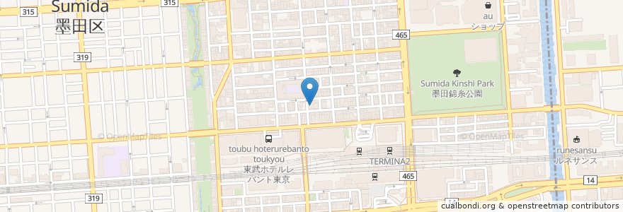 Mapa de ubicacion de 錦糸浴場(廃業) en 日本, 東京都, 墨田区.