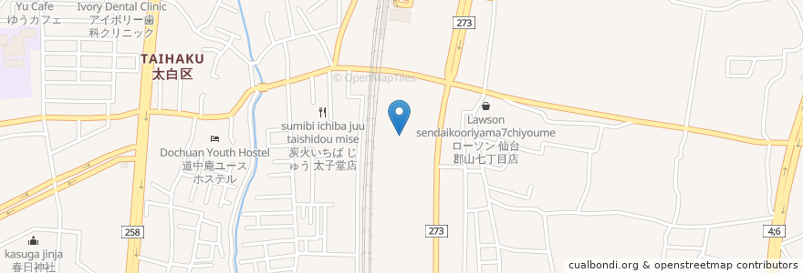 Mapa de ubicacion de ピアット en Japón, Prefectura De Miyagi, 仙台市, 太白区.