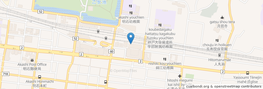 Mapa de ubicacion de 豊澤園 en Japan, Präfektur Hyōgo, 明石市.