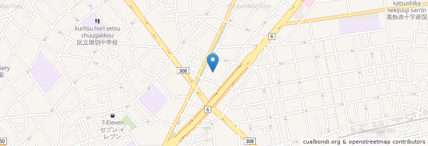 Mapa de ubicacion de 天理教深川大教会 en 日本, 東京都, 葛飾区.