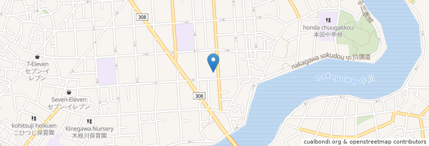 Mapa de ubicacion de 東京クレーン学校 en Japão, Tóquio, 葛飾区.