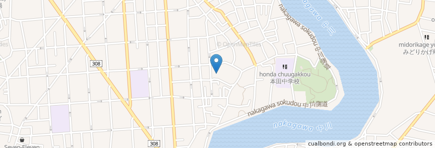 Mapa de ubicacion de 正覺寺 en 日本, 东京都/東京都, 葛飾区.