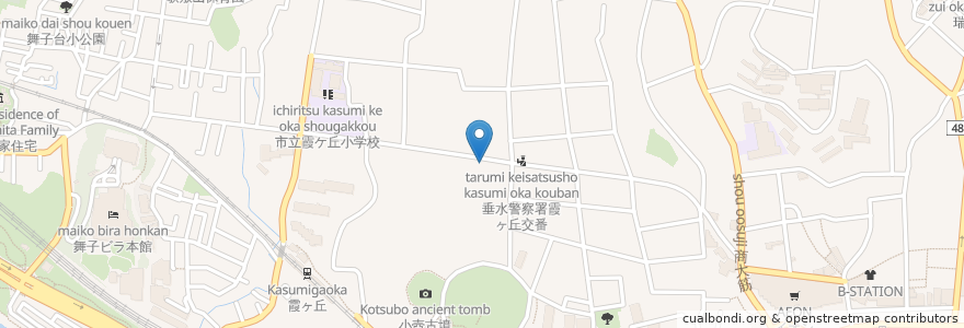 Mapa de ubicacion de 福すし en Japon, Préfecture De Hyōgo, 神戸市, 垂水区.