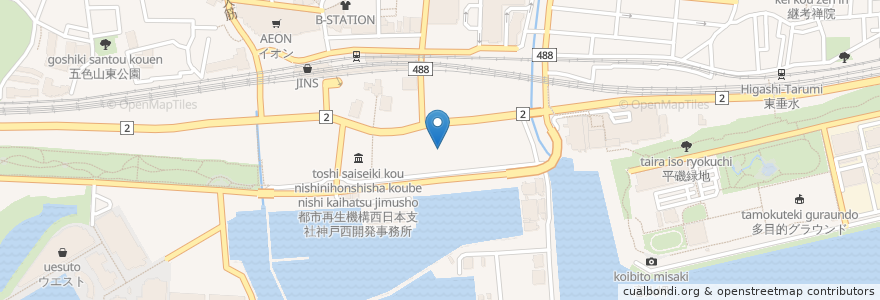 Mapa de ubicacion de くら蔵 en Japon, Préfecture De Hyōgo, 神戸市, 垂水区.