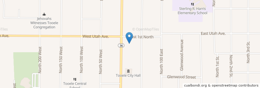 Mapa de ubicacion de Walgreens en 미국, 유타 주, Tooele County, Tooele.