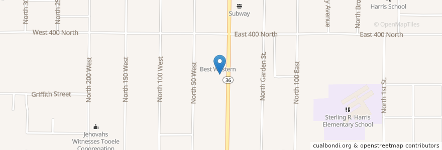 Mapa de ubicacion de 7-Eleven en 미국, 유타 주, Tooele County, Tooele.