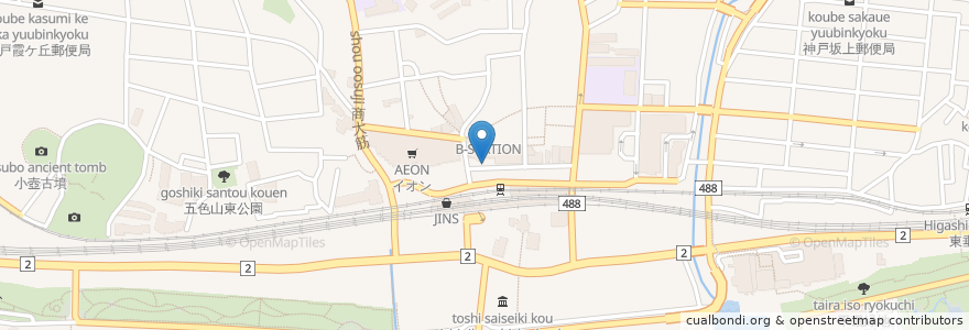Mapa de ubicacion de コルナッキア en ژاپن, 兵庫県, 神戸市, 垂水区.