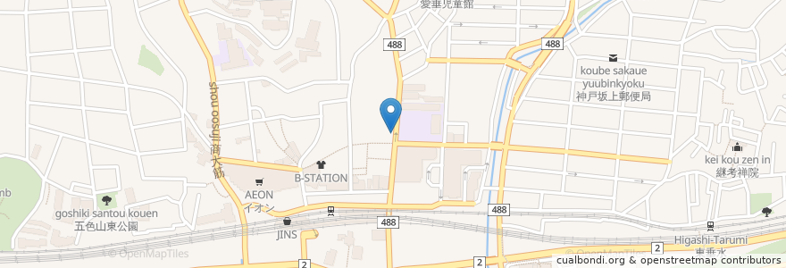 Mapa de ubicacion de TAVALATA en Japan, 兵庫県, Kobe, 垂水区.