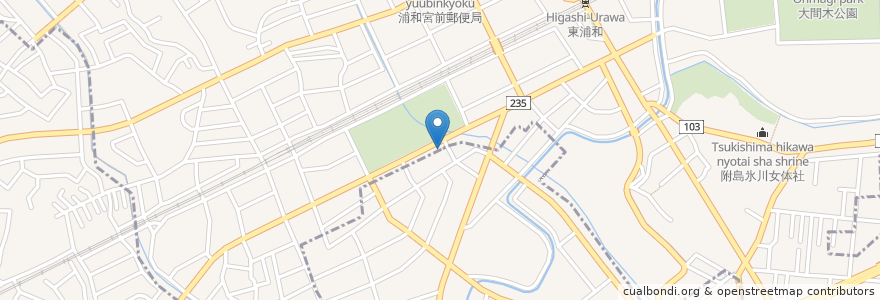 Mapa de ubicacion de ほっともっと en 日本, 埼玉県, さいたま市, 緑区.