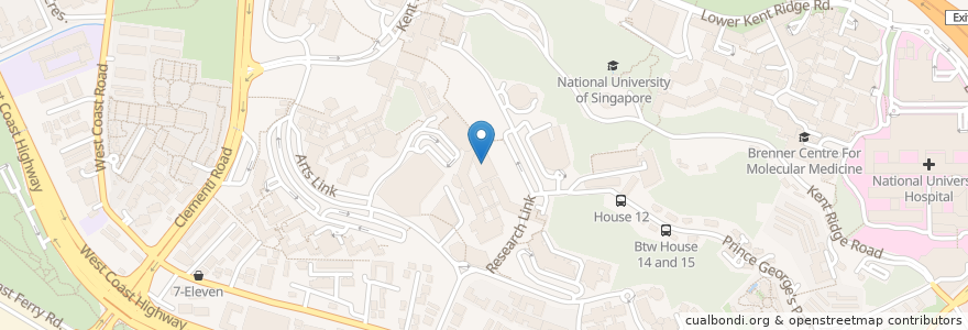 Mapa de ubicacion de The Terrace en سنغافورة, Southwest.