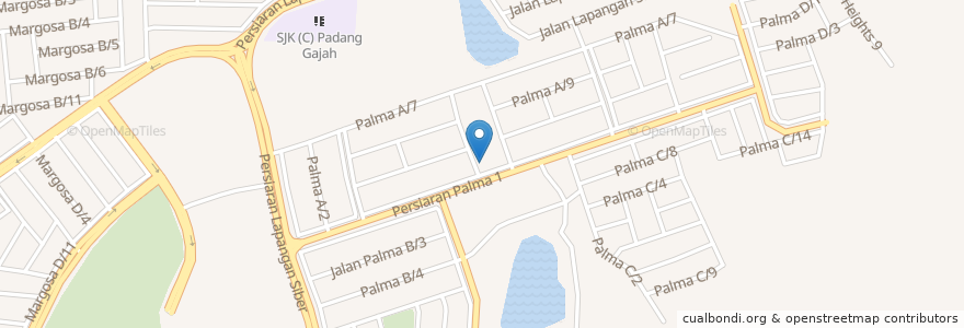Mapa de ubicacion de Surau Seri Palma en Maleisië, Perak.