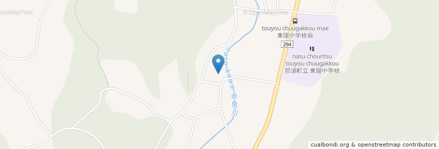 Mapa de ubicacion de 子育地蔵 en Japan, 栃木県, 那須郡, 那須町.