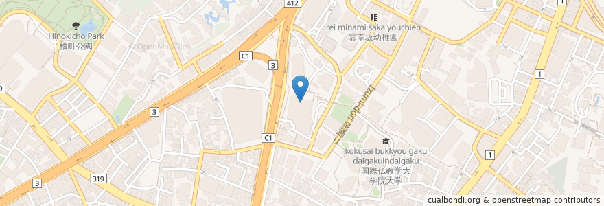 Mapa de ubicacion de Tully's coffee en Japon, Tokyo, 港区.