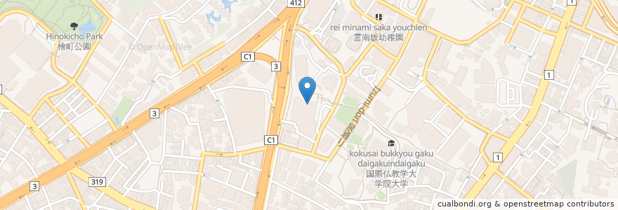 Mapa de ubicacion de Aloha Salad Café en 日本, 東京都, 港区.