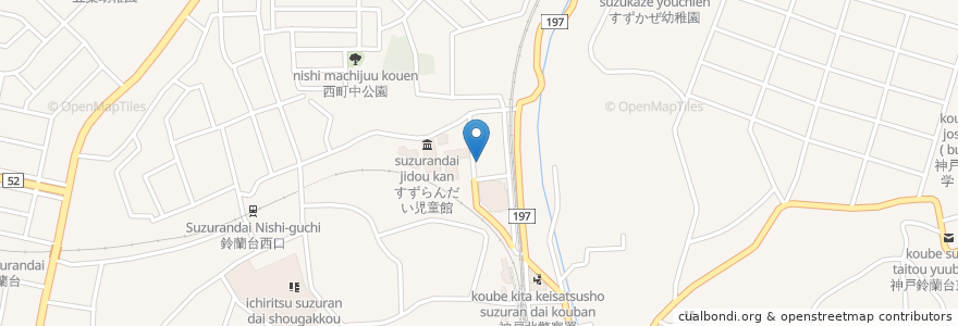 Mapa de ubicacion de わかば薬局 en Япония, Хёго, 神戸市, 北区.
