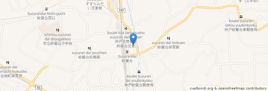 Mapa de ubicacion de たかしょう en 日本, 兵库县/兵庫縣, 神户市, 北区.