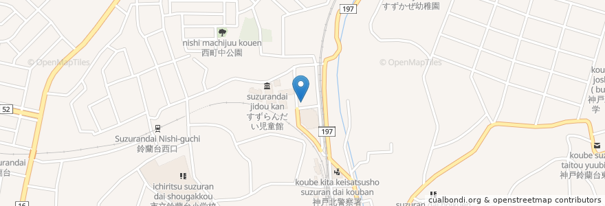 Mapa de ubicacion de 赤塚クリニック en اليابان, 兵庫県, 神戸市, 北区.