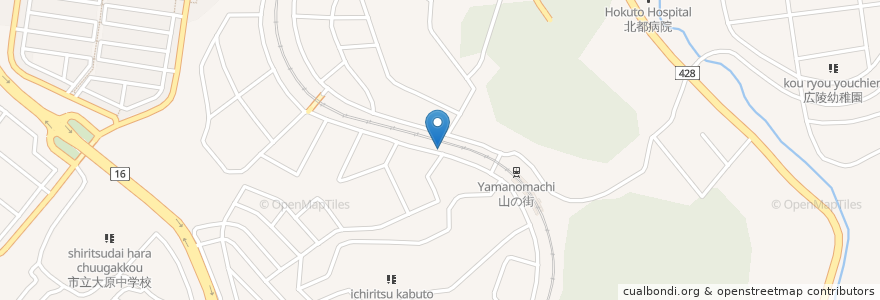 Mapa de ubicacion de 兵庫信用金庫 山の街支店 en اليابان, 兵庫県, 神戸市, 北区.