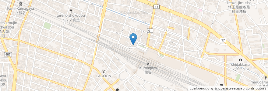 Mapa de ubicacion de マクドナルド熊谷駅前店 en Japonya, 埼玉県, 熊谷市.