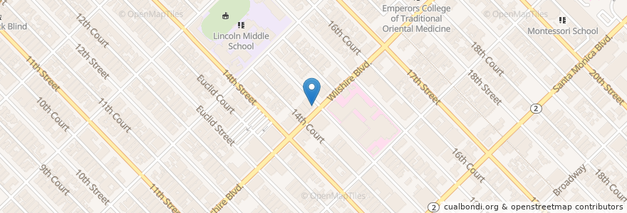 Mapa de ubicacion de Izzy's Deli en United States, California, Los Angeles County.