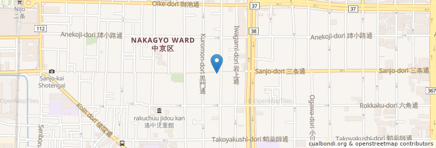Mapa de ubicacion de さるさ3 en 일본, 교토부, 京都市, 中京区.