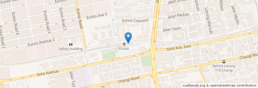 Mapa de ubicacion de Umi Sushi en Сингапур, Southeast.