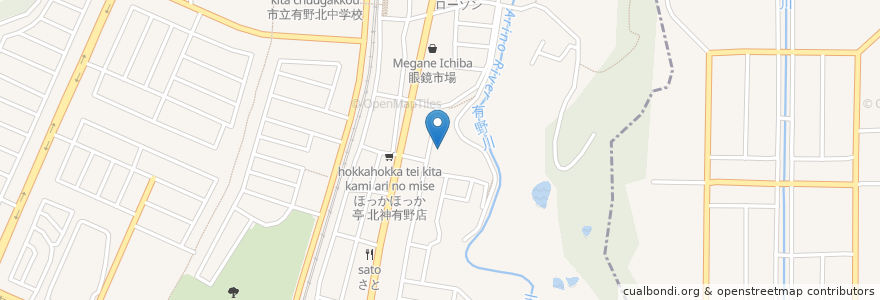 Mapa de ubicacion de JA兵庫六甲 営業事務集中 en 日本, 兵庫県, 神戸市, 北区.