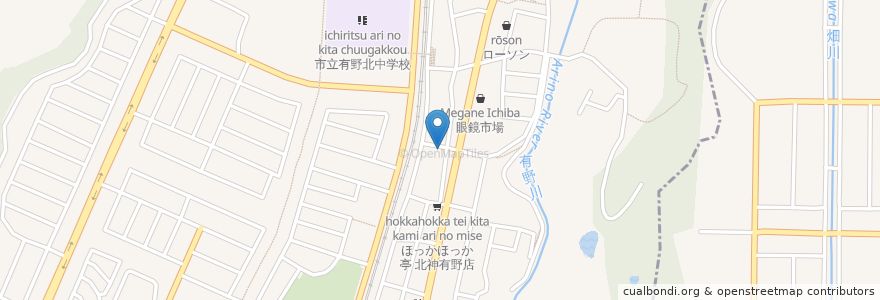 Mapa de ubicacion de ビストロ & バー アイデア en Japan, 兵庫県, Kobe, 北区.