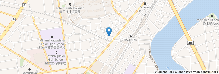 Mapa de ubicacion de 勝養寺 en 日本, 東京都, 葛飾区.