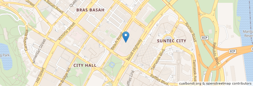 Mapa de ubicacion de Flynn's Cicheti en Singapura, Central.