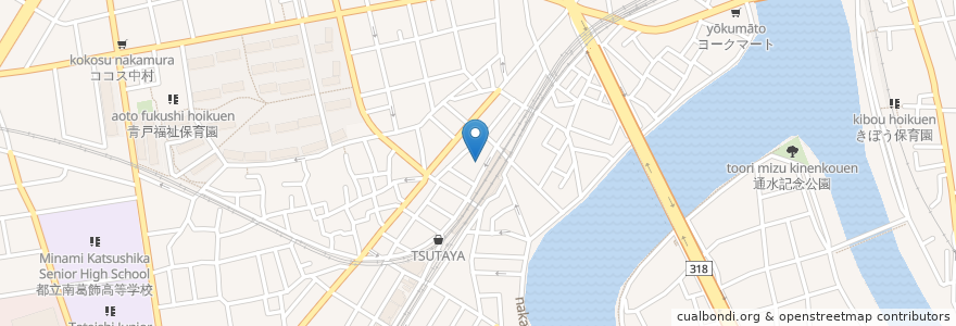 Mapa de ubicacion de ココカラファイン en ژاپن, 東京都, 葛飾区.