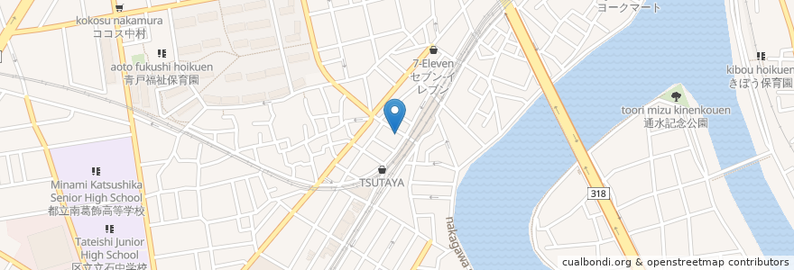 Mapa de ubicacion de ミサワ薬局 en Japón, Tokio, Katsushika.