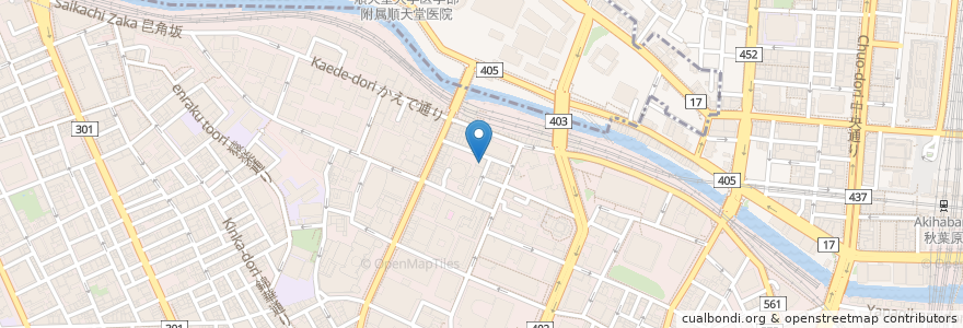 Mapa de ubicacion de しゃぶしゃぶ温野菜 en Japonya, 東京都, 千代田区.