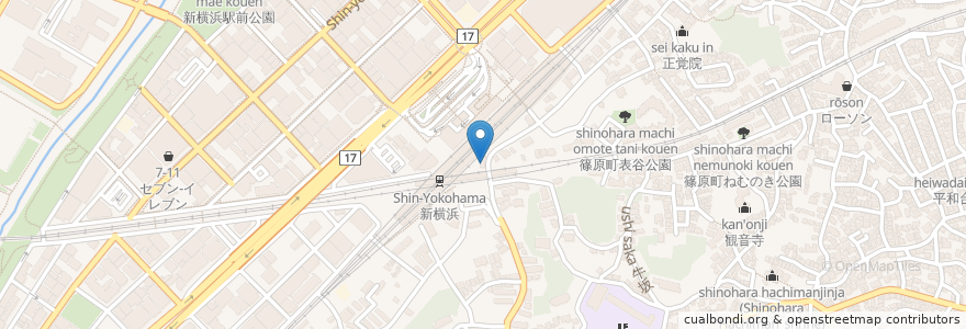 Mapa de ubicacion de 新横浜ハートクリニック en Japon, Préfecture De Kanagawa, 横浜市, 港北区.