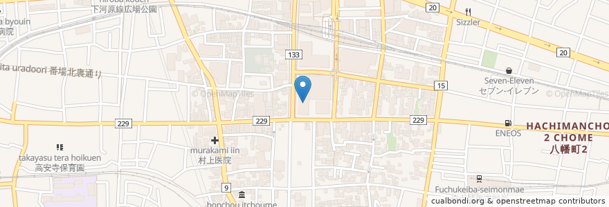 Mapa de ubicacion de フォレストサイドテーブル en Giappone, Tokyo, 府中市.