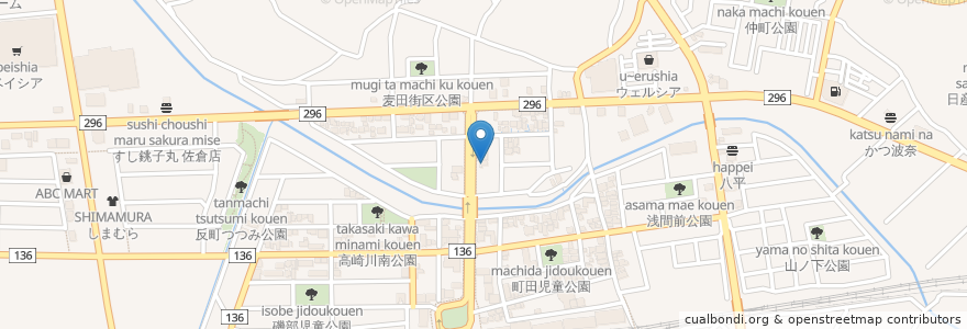 Mapa de ubicacion de 佐倉いらい歯科 en 日本, 千葉県, 佐倉市.