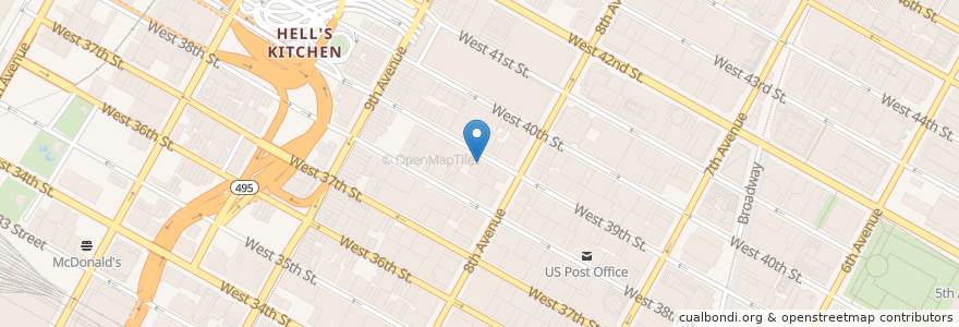 Mapa de ubicacion de Dear Irving en Amerika Birleşik Devletleri, New York, New York, New York County, Manhattan, Manhattan Community Board 4.