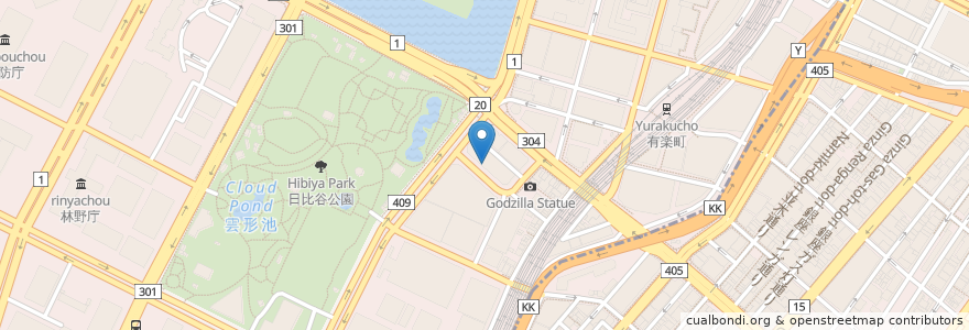 Mapa de ubicacion de DEAN & DELUCA en Japon, Tokyo, 千代田区.