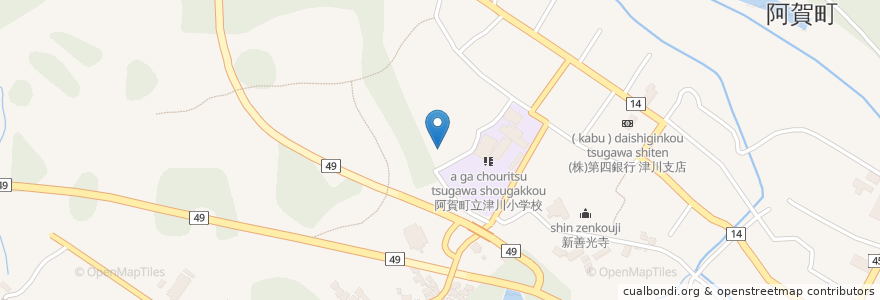 Mapa de ubicacion de 玉泉寺 en Japón, Prefectura De Niigata, 東蒲原郡, 阿賀町.
