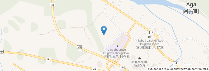 Mapa de ubicacion de 密蔵院 en 日本, 新潟県, 東蒲原郡, 阿賀町.