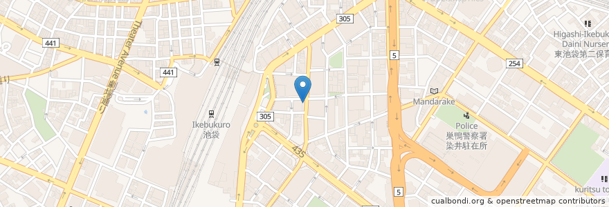 Mapa de ubicacion de 郵便ポスト en ژاپن, 東京都, 豊島区.
