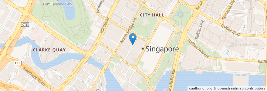 Mapa de ubicacion de National Gallery Car Park en Singapur, Central.