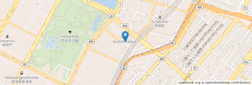 Mapa de ubicacion de TOHO CINEMAS CHANTER en ژاپن, 東京都, 千代田区.