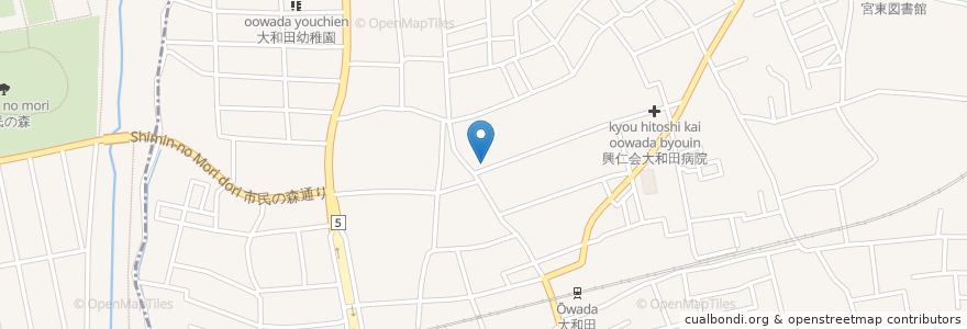 Mapa de ubicacion de 大砂土東公民館 en Japan, Saitama Prefecture, Saitama, Minuma Ward.